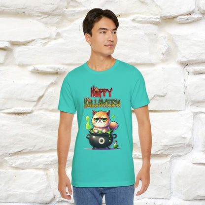 "Angry Cat Happy Halloween" Cat  T-shirt |Nunu&Miao Studio