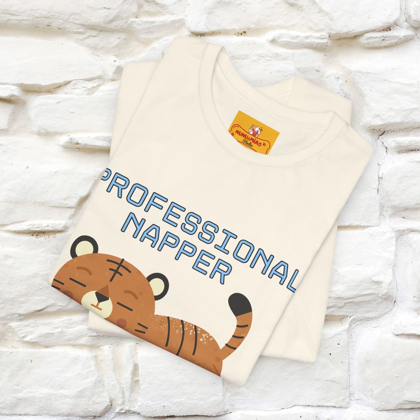 ''Professional napper since birth.''| CatT-Shirt | Nunu&Miao Studio