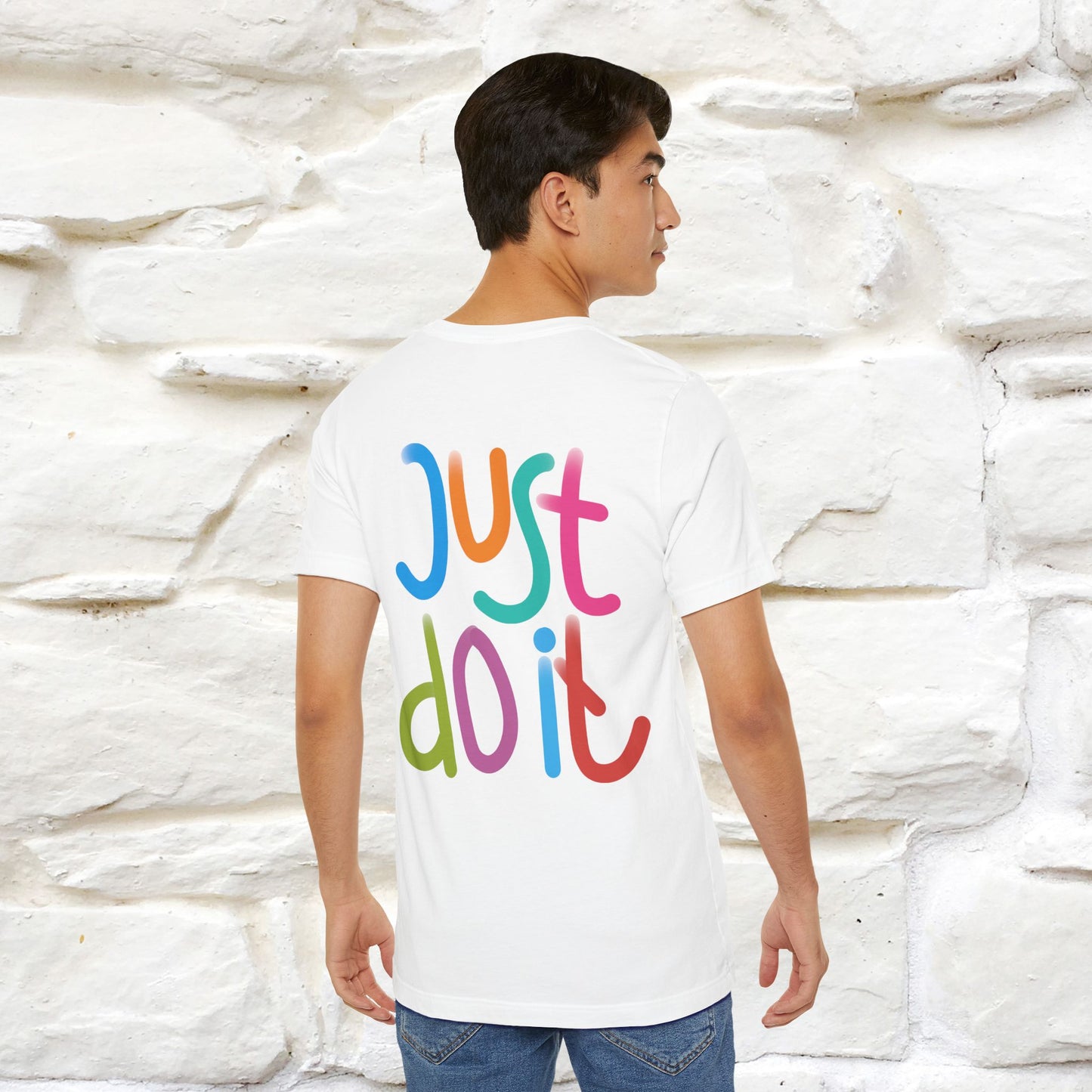 "Yes, Just Do It" Cat T-Shirt| Front & Back Design | Nunu&Miao Studio