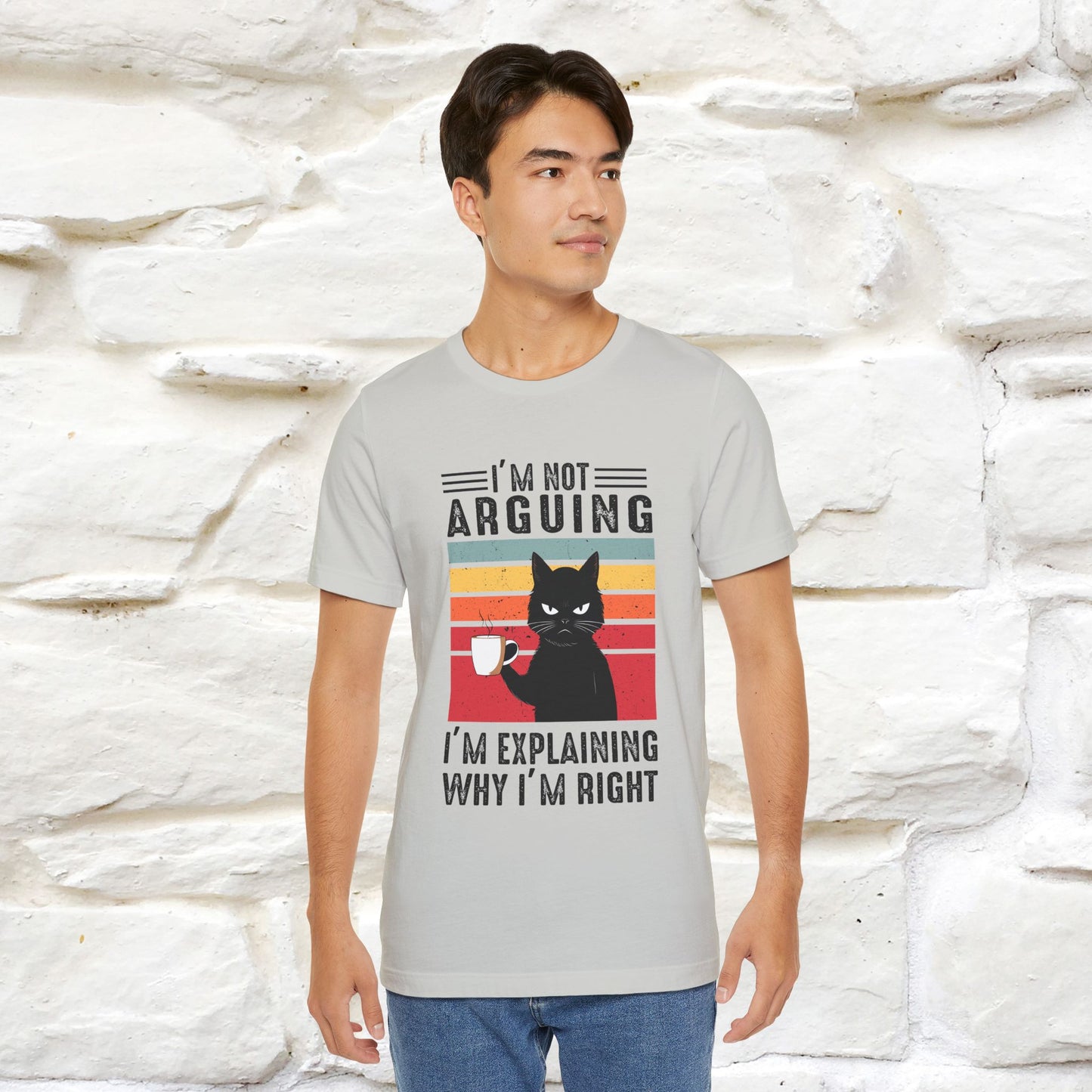 Non sto discutendo, sto spiegando perché ho ragione T-shirt con gatto per uomo e donna | 100% cotone* Maglietta divertente