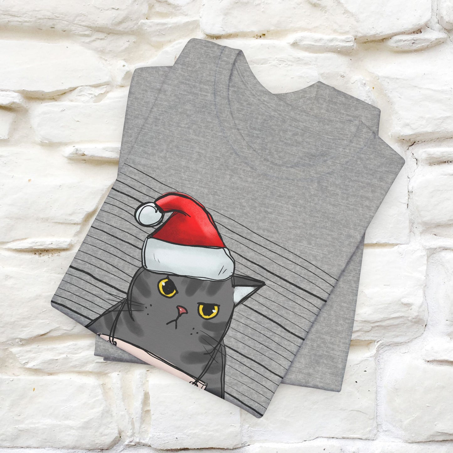 I Knocked Over The Christmas Tree T-Shirt | Festive Cat Christmas Shirt for Men & Women | 100% Cotton*