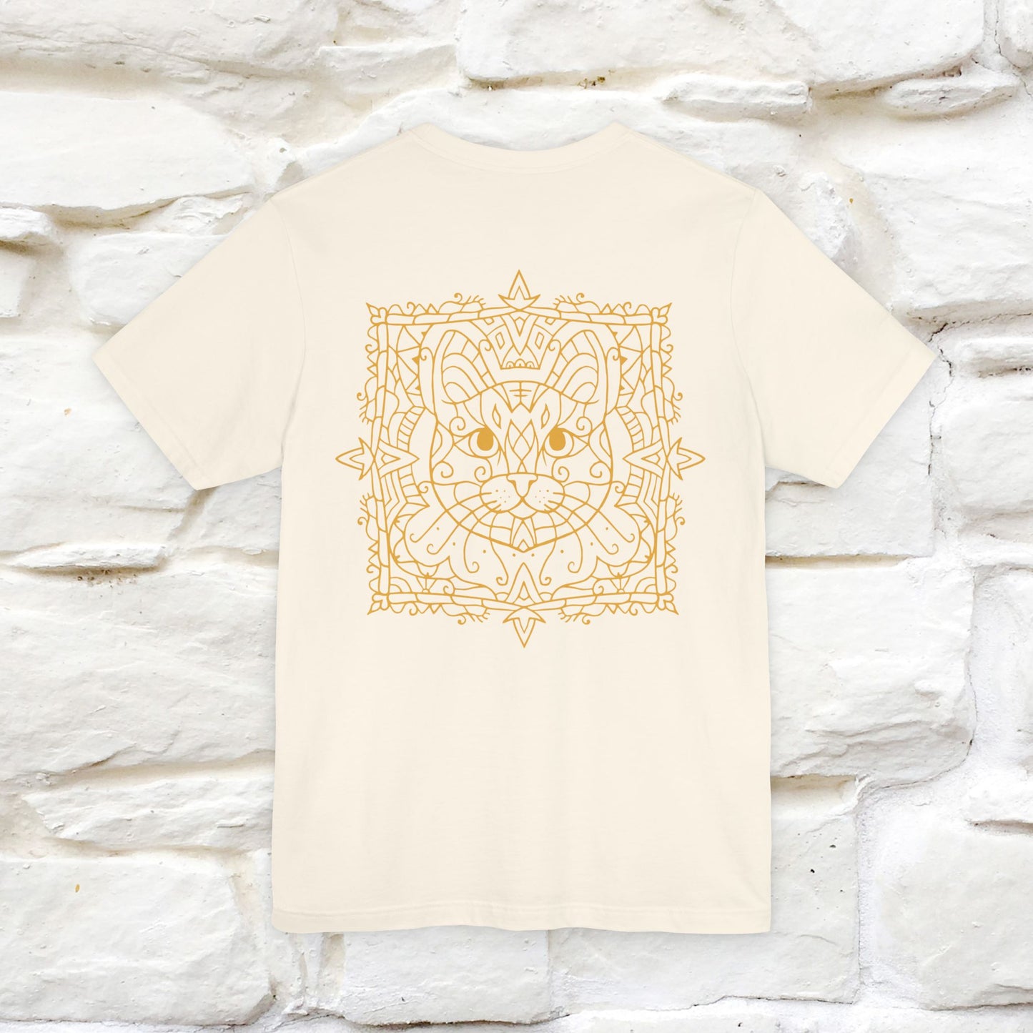 "Mandala Cat'' Cat T-Shirt Front and Back Design | Nunu&Miao Studio