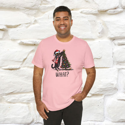 What? Cattitude Cat Christmas Shirt for Men & Women | 100% Cotton*