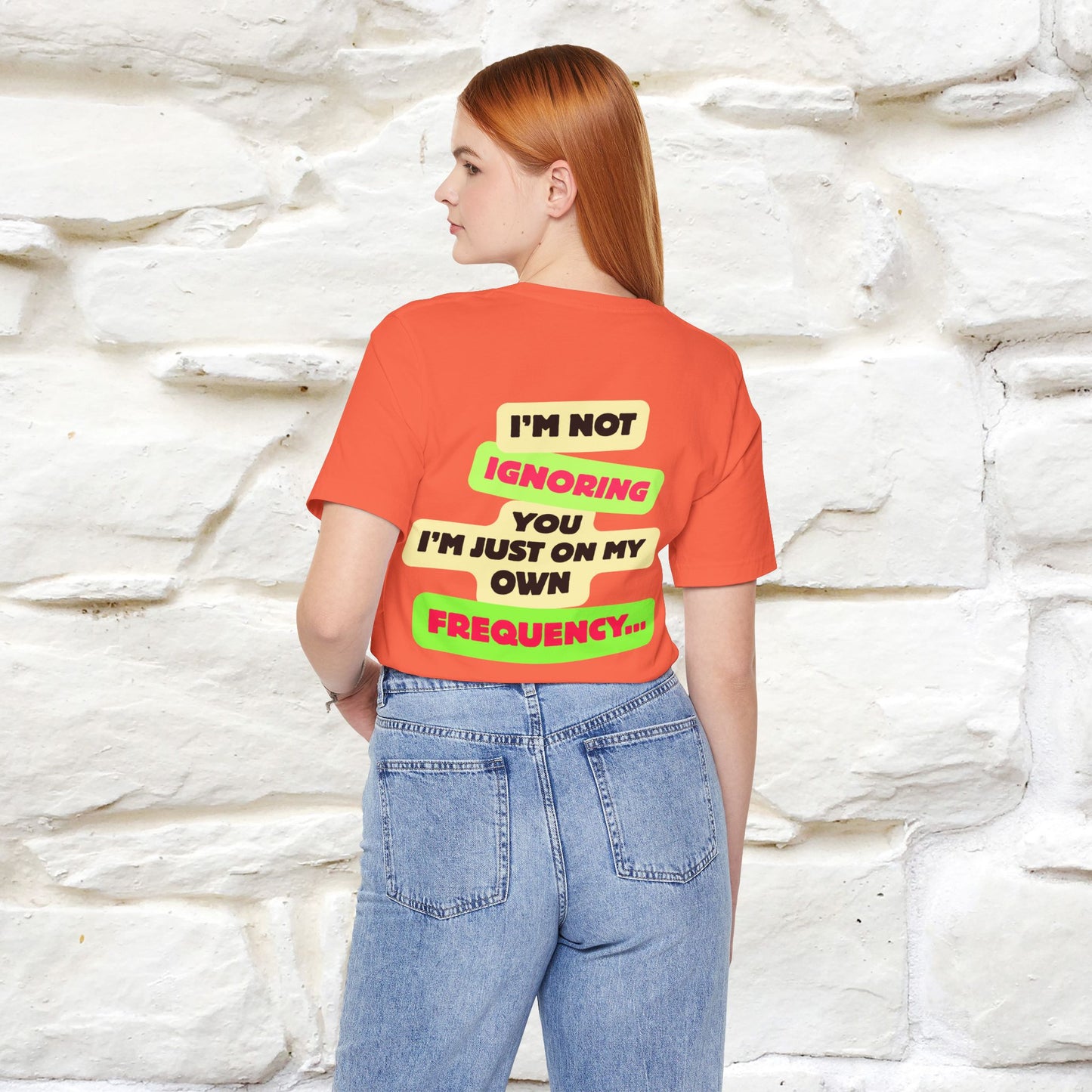 "I'm Not Ignoring You. I'm Just  .. " Cat T-Shirt | Front & Back Design | Nunu&Miao Studio