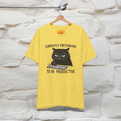 "Currently Pretending To Be Productive" |Cat T-Shirt | Nunu&Miao Studio