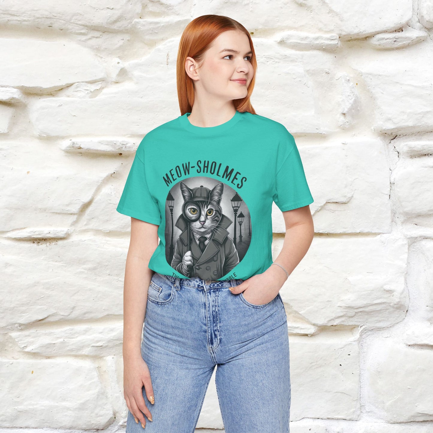 ''Meow-Sholmes: The Case of the Missing Kibble'' | Detective Cat Tee | Nunu&Miao Studio - Nunu&Miao Studio
