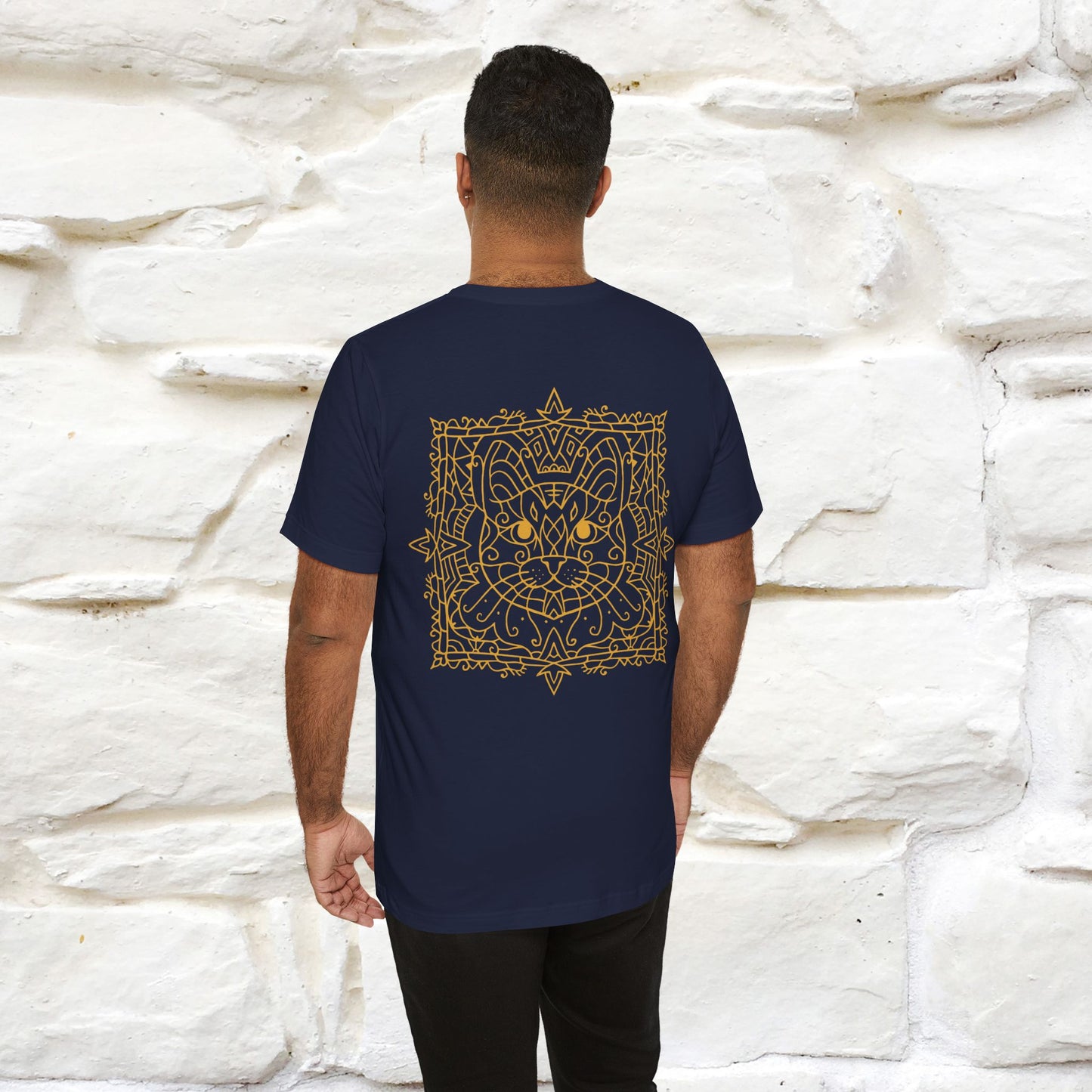 "Mandala Cat'' Cat T-Shirt Front and Back Design | Nunu&Miao Studio