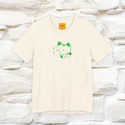"Happiness Comes From Peace, Peace Comes From Indifference" Cat T-Shirt| Front & Back Design | Nunu&Miao Studio