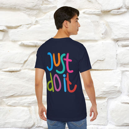 "Yes, Just Do It" Cat T-Shirt| Front & Back Design | Nunu&Miao Studio