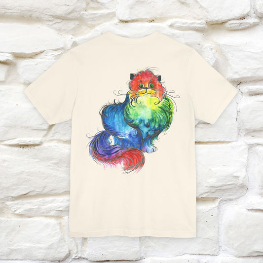 "Il Pittore'' Cat T-Shirt Front and Back Design | Nunu&Miao Studio