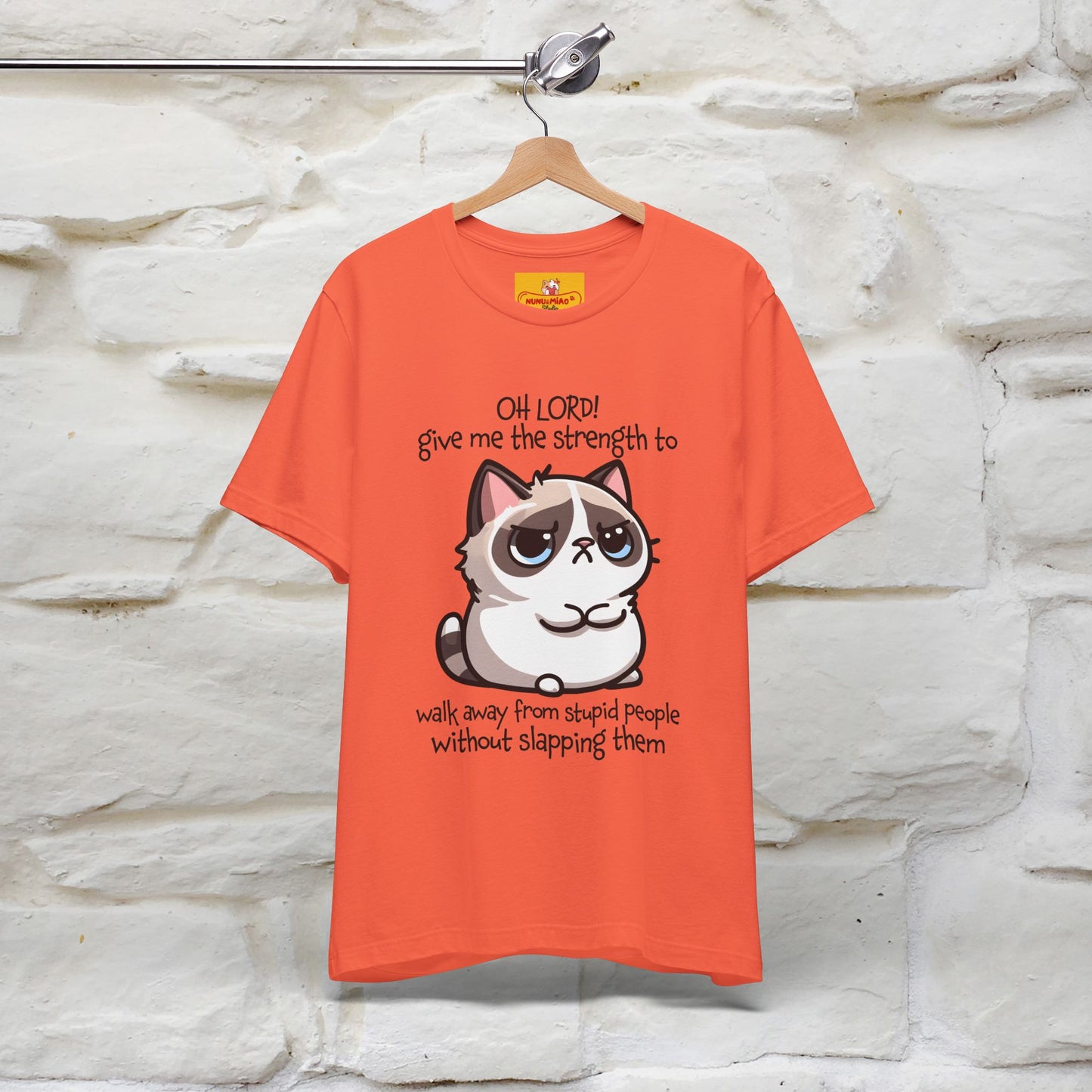 ''Oh Lord! Give Me Strength to ...'' Cat T-Shirt |  | Nunu&Miao Studio