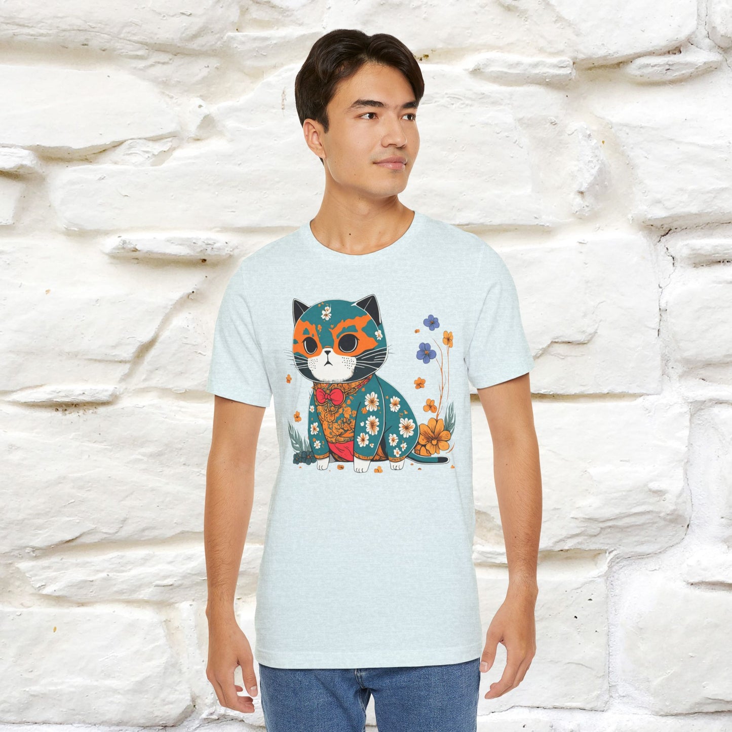 Zen Garden Cat: Japanese-Inspired T-Shirt for Men & Women | 100% Cotton*