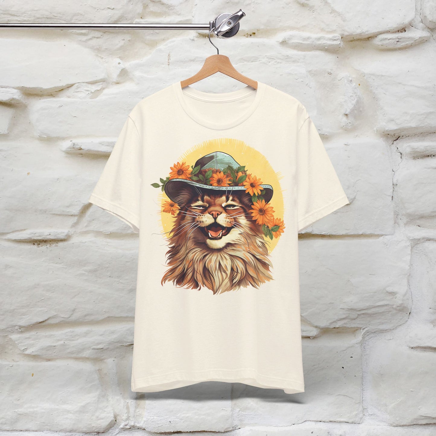 ''Let Your Smile Shine'' Cat T-shirt for Women 100% Cotton* - Nunu&Miao Studio