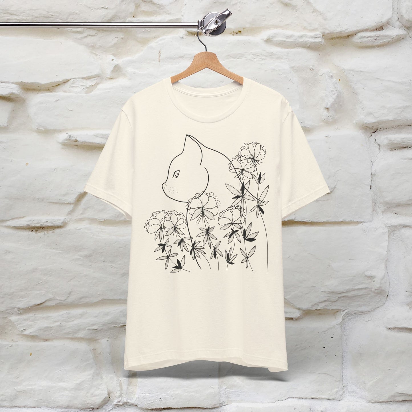 "Cat Flower !" Cat T-Shirt for Men & Women | 100% Cotton*