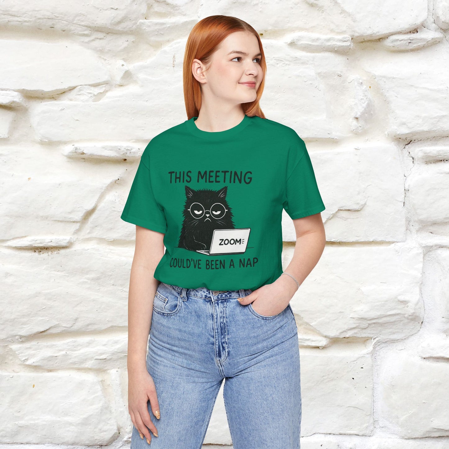 "This Meeting Could've Been a Nap" | Sarcastic Cat T-Shirt | Nunu&Miao Studio