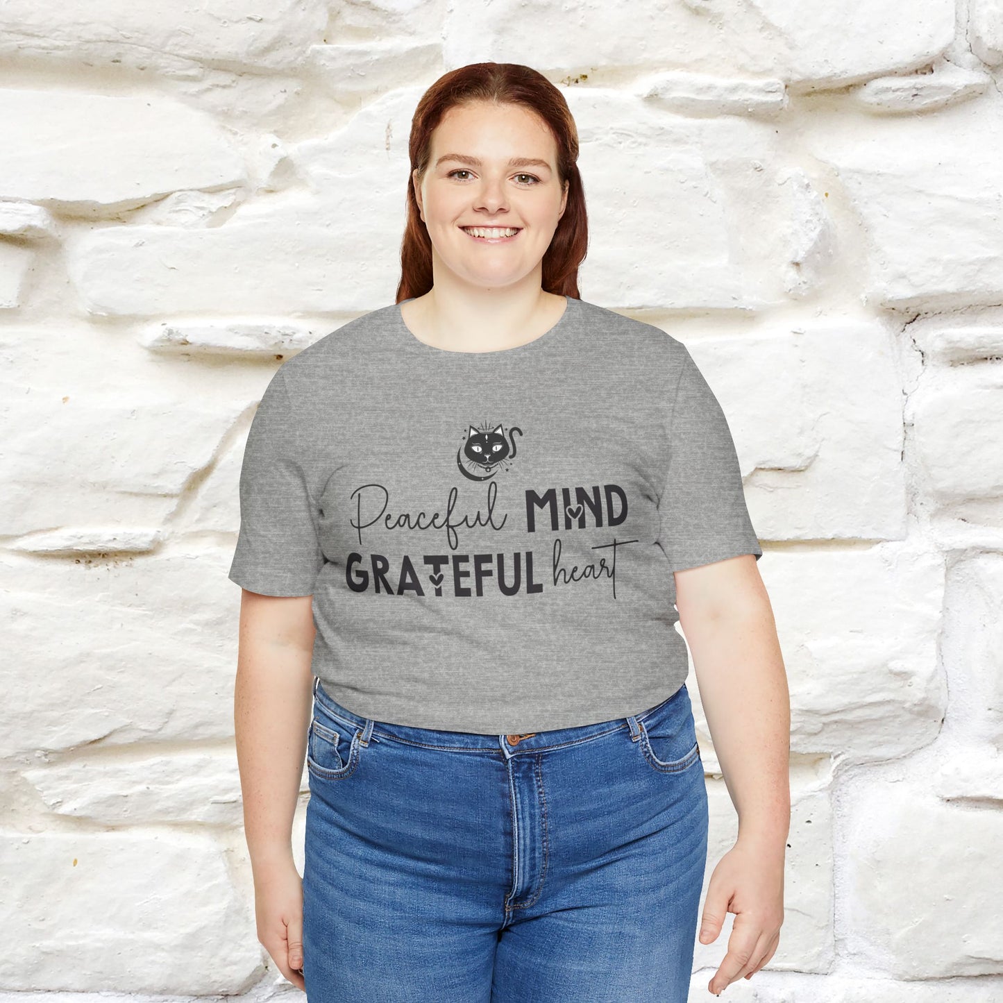 "Peaceful Mind Grateful Heart" T-Shirt for Men & Women | 100% Cotton*