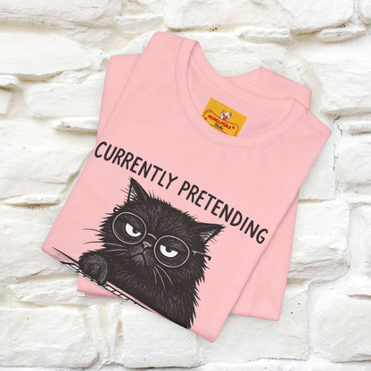 "Currently Pretending To Be Productive" |Cat T-Shirt | Nunu&Miao Studio