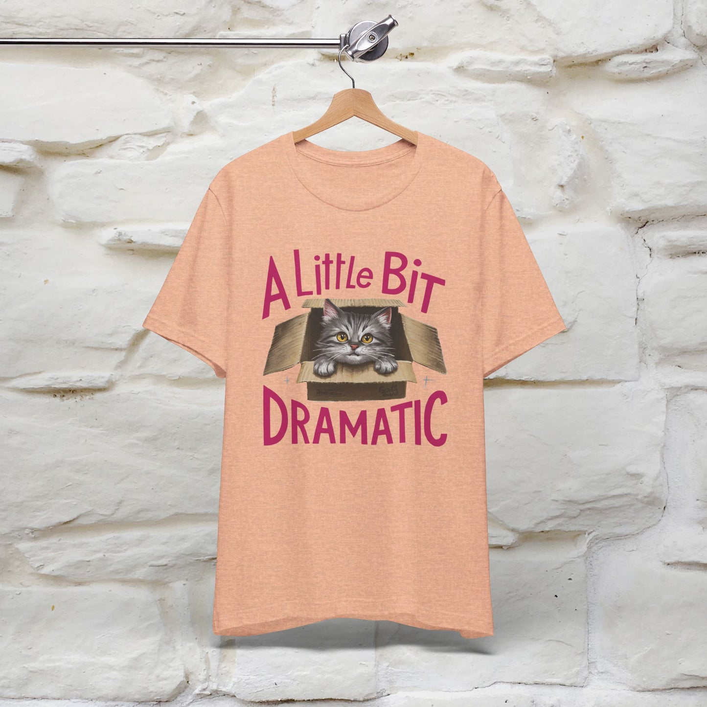 ''A Little Bit Dramatic'' CatT-shirt for Women 100% Cotton* - Nunu&Miao Studio