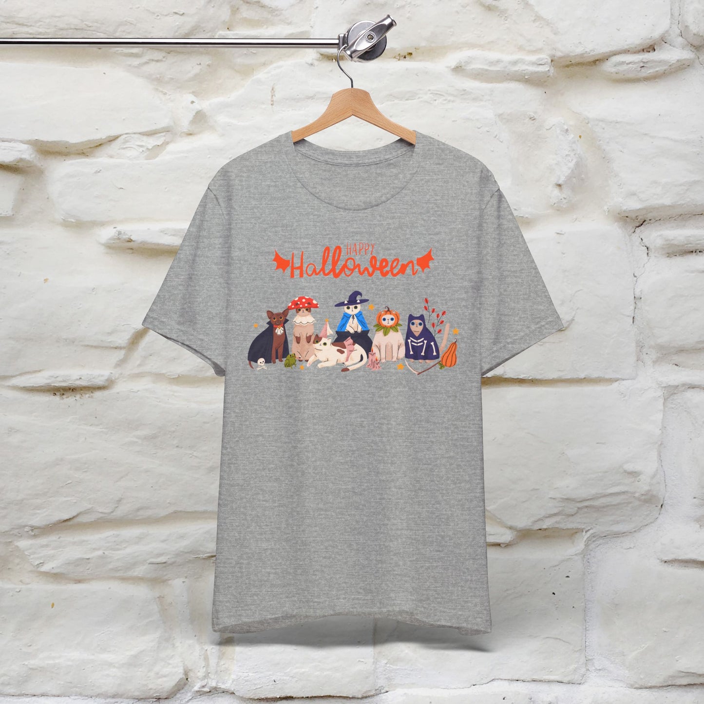 ''Happy Halloween Cat Family'' Unisex T-shirt 100% Cotton*