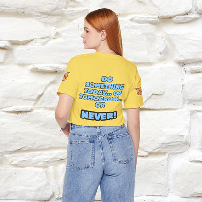 "Do something today… or tomorrow… or never." Cat T-Shirt| Front & Back Design | Nunu&Miao Studio