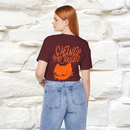 ''Change The Rules'' - Cat T-shirt -Nunu&Miao Studio - Nunu&Miao Studio