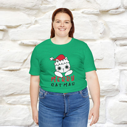 “Merry Catmas Cat T-Shirt | Funny Christmas Cat Shirt for Men & Women | 100% Cotton*