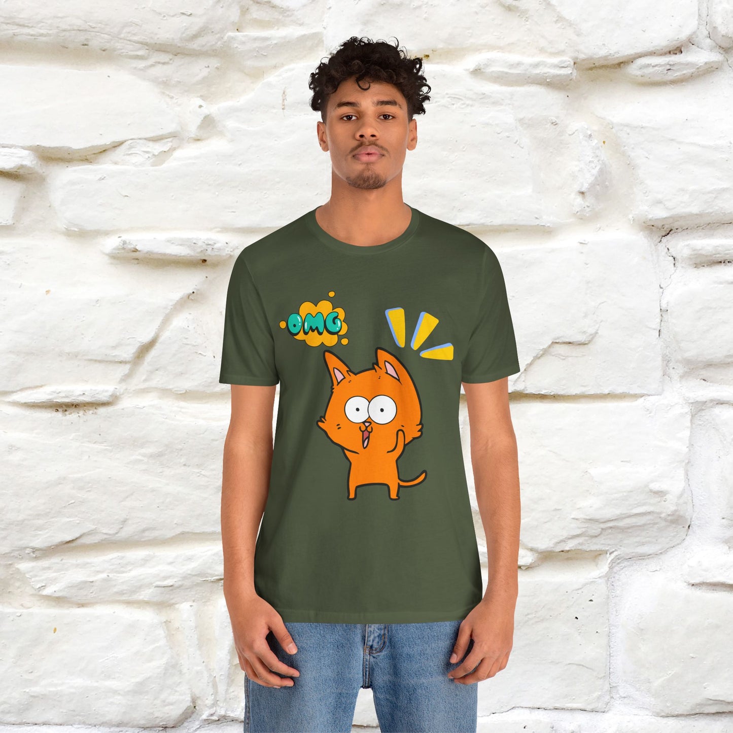 ''Oh My God'' Cat T-Shirt | Nunu&Miao Studio