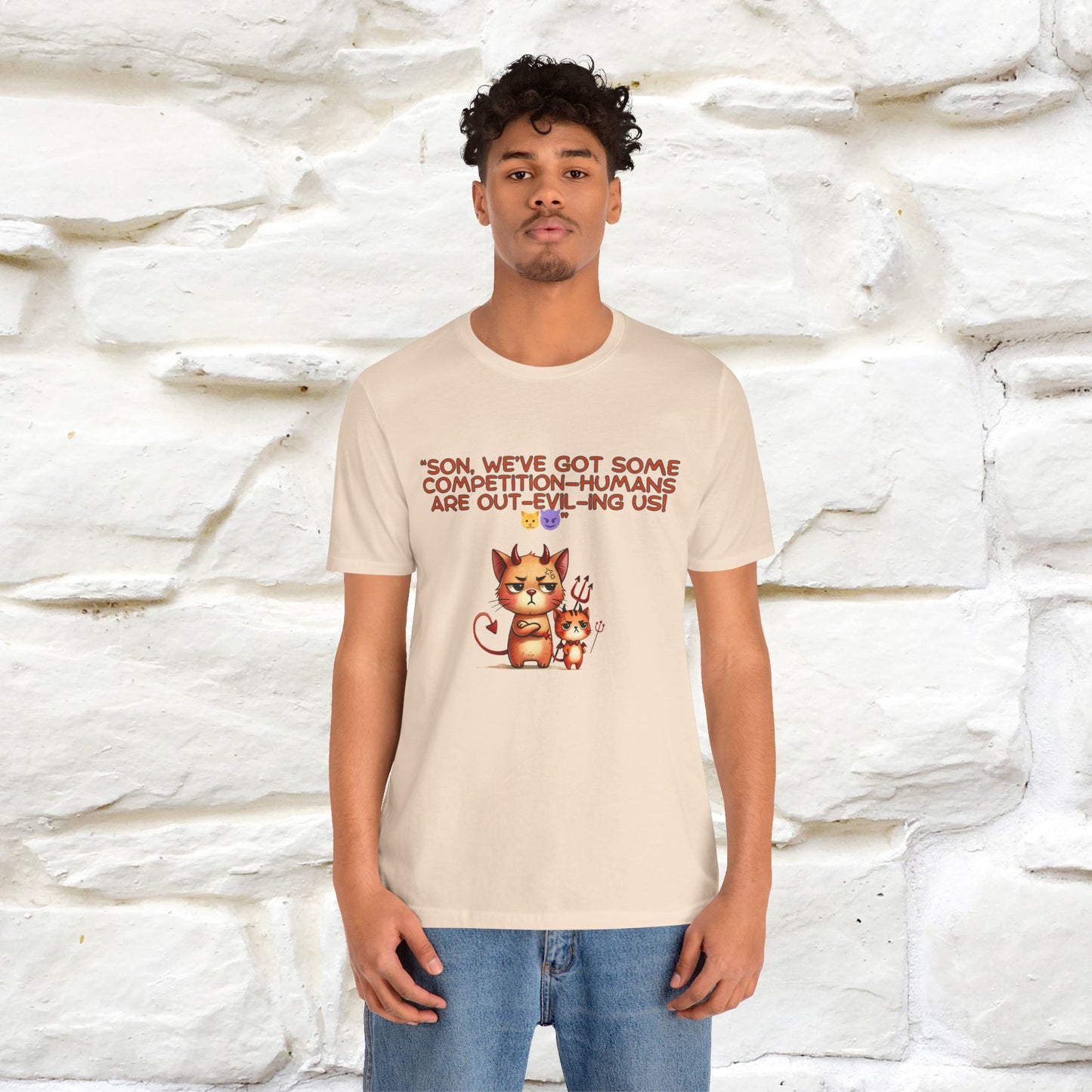 "Humans Are Out-Evil-Ing Us." Cat  T-shirt |Nunu&Miao Studio - Nunu&Miao Studio