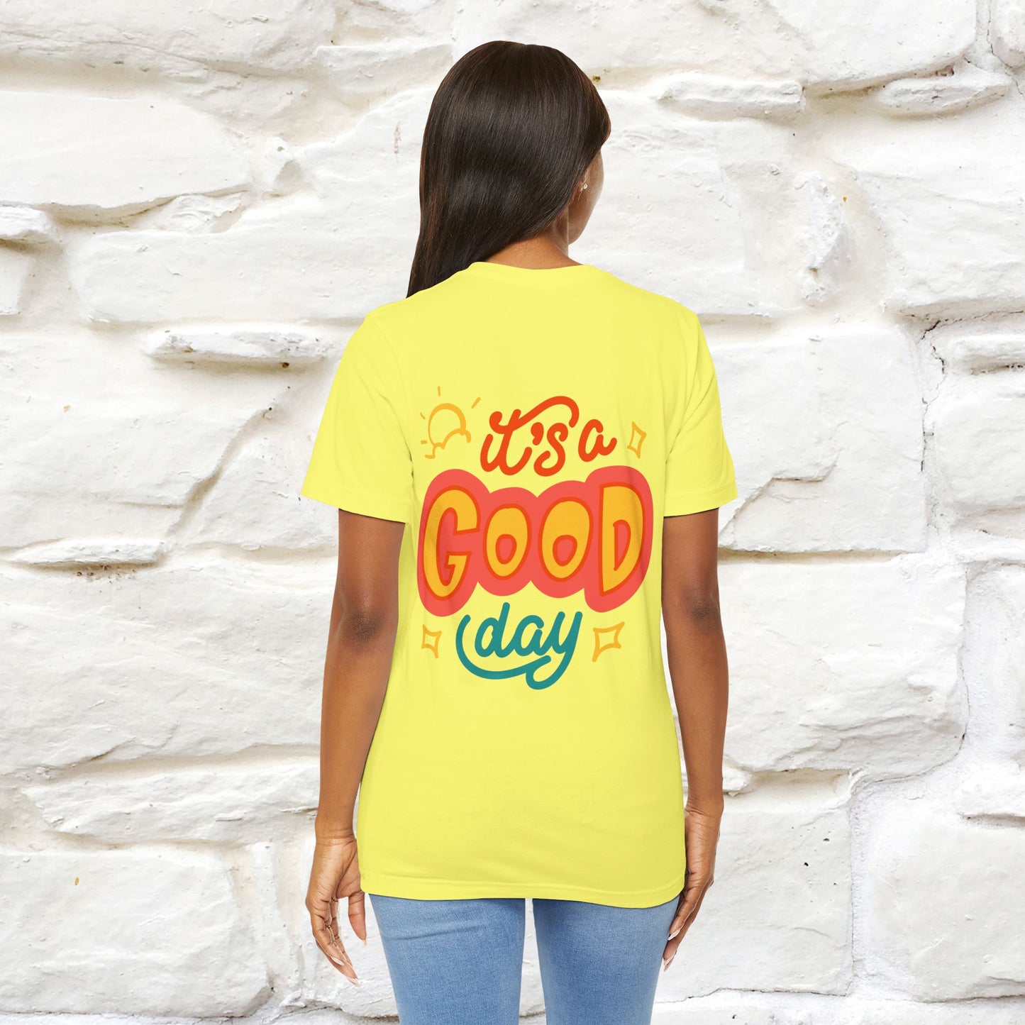 ""It's A Good Day" Cat T-Shirt| Front & Back Design | Nunu&Miao Studio