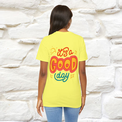 ""It's A Good Day" Cat T-Shirt| Front & Back Design | Nunu&Miao Studio