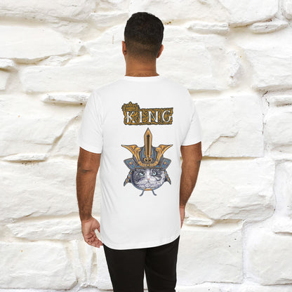 King Cat: Majestic Cat T-Shirt for Men & Women | Front & Back Design | 100% Cotton*