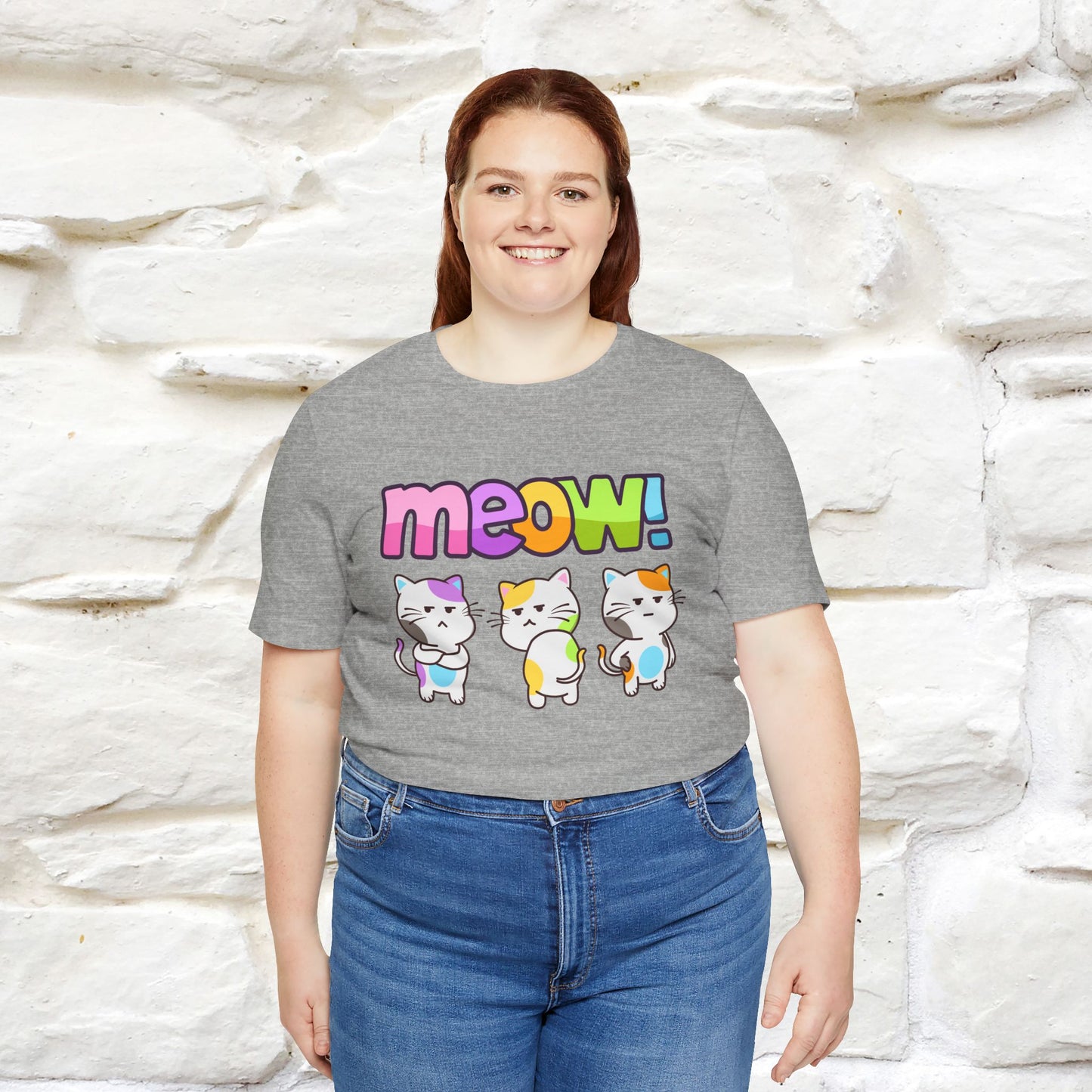 Meow! Funny Cat T-Shirt for Men & Women | 100% Cotton*