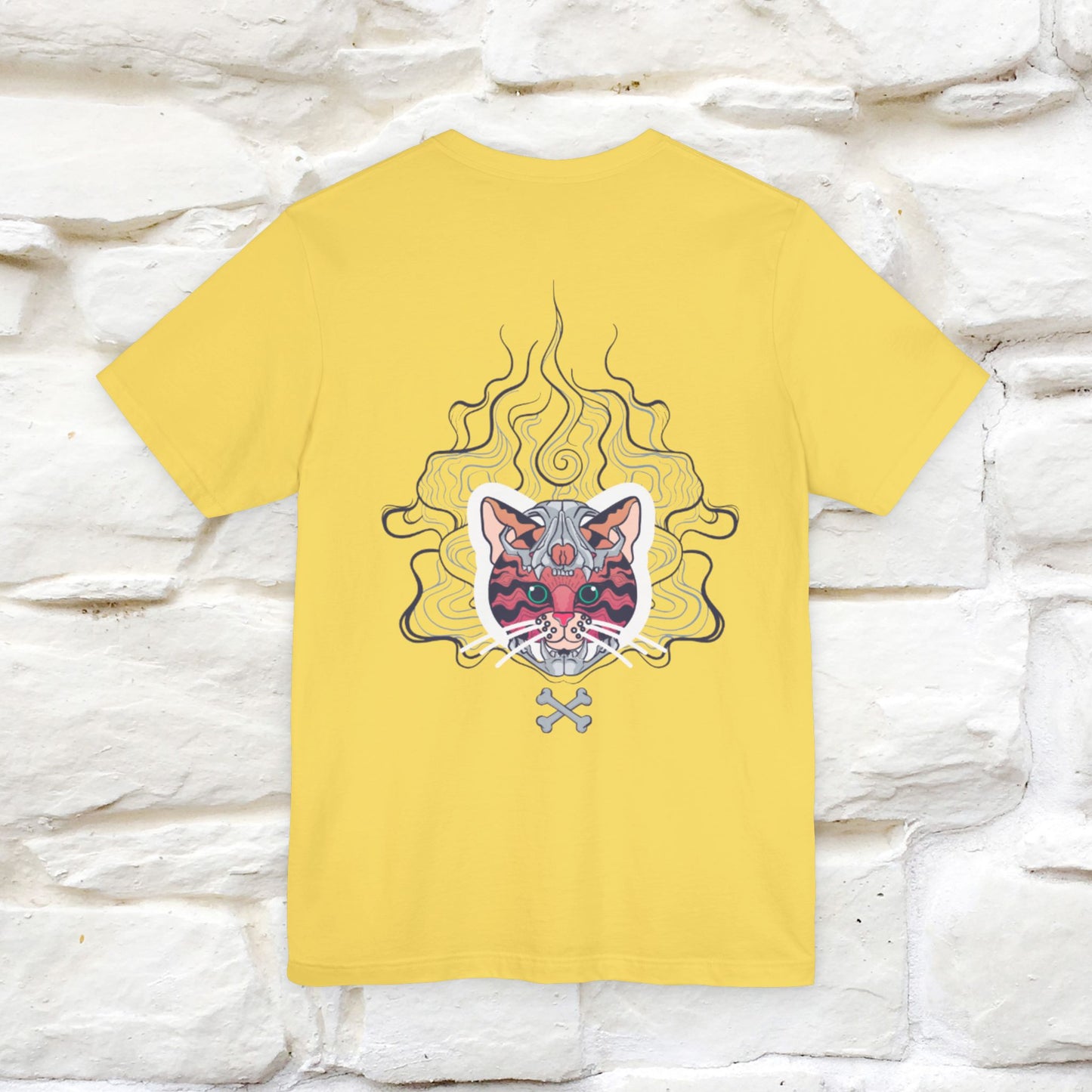 ''Air Fire Cat'' | Cat T-Shirt Front and Back Design | Nunu&Miao Studio