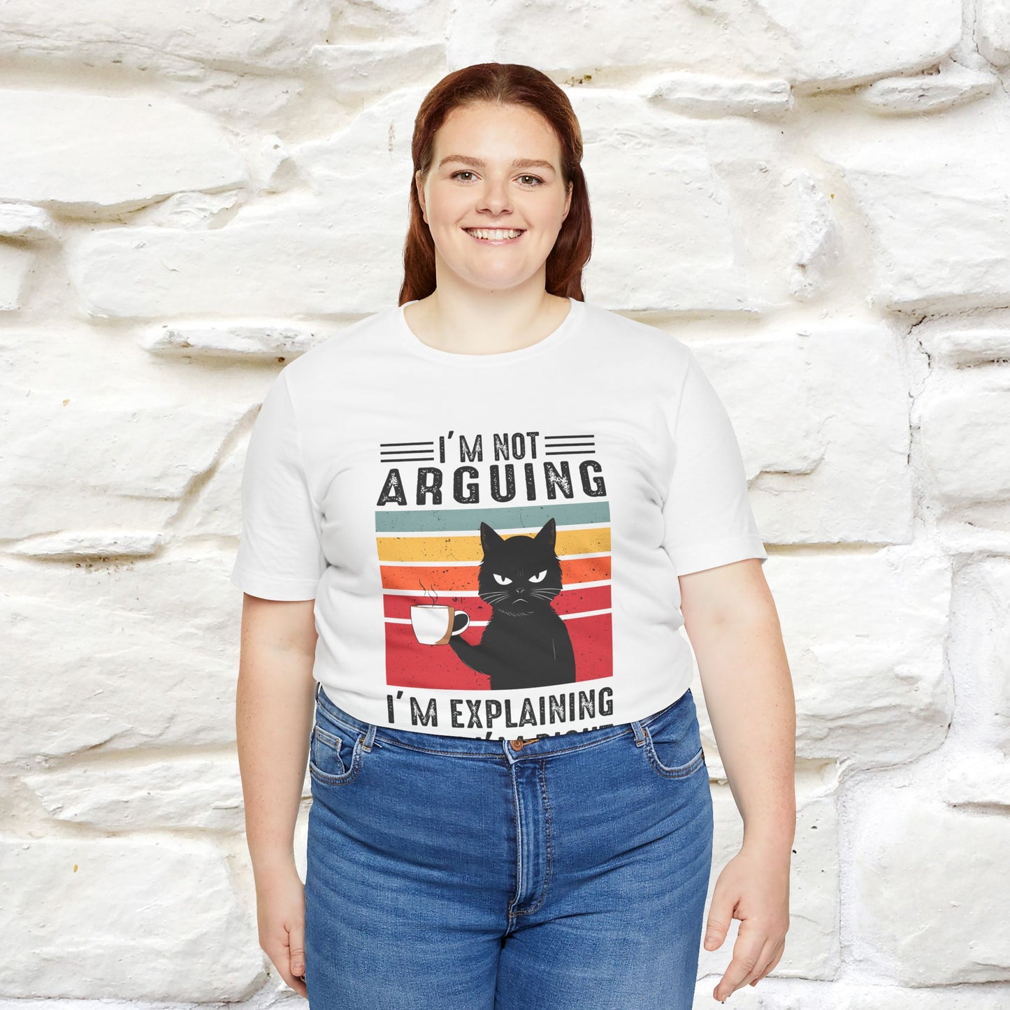 Non sto discutendo, sto spiegando perché ho ragione T-shirt con gatto per uomo e donna | 100% cotone* Maglietta divertente