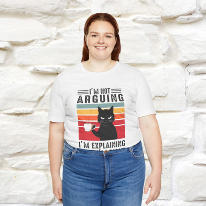 Non sto discutendo, sto spiegando perché ho ragione T-shirt con gatto per uomo e donna | 100% cotone* Maglietta divertente