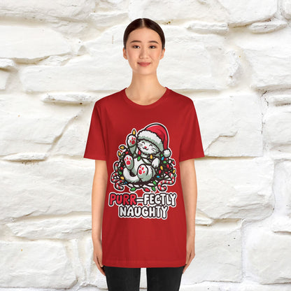 “Purr-Fectly Naughty” | Cat T-Shirt | Nunu&Miao Studio