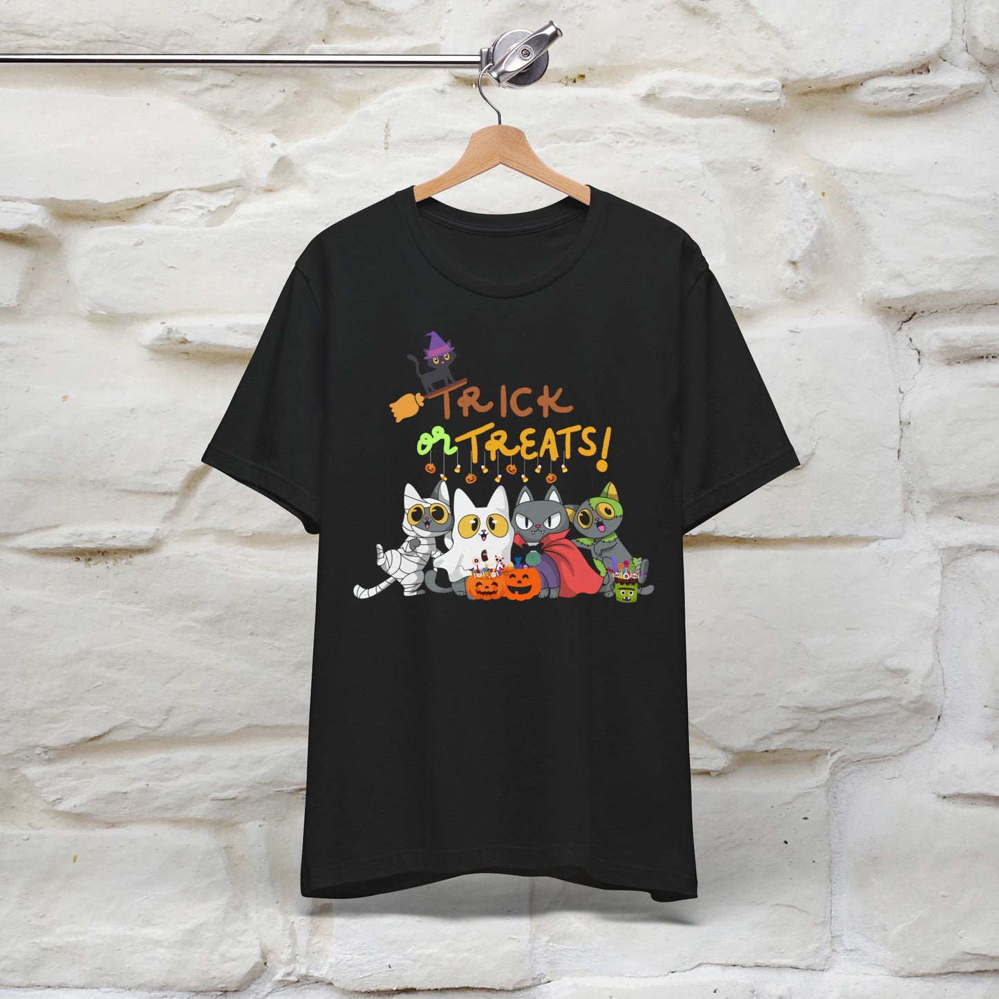 ''Trick Or Treats! ''Cat Unisex T-shirt 100% Cotton*