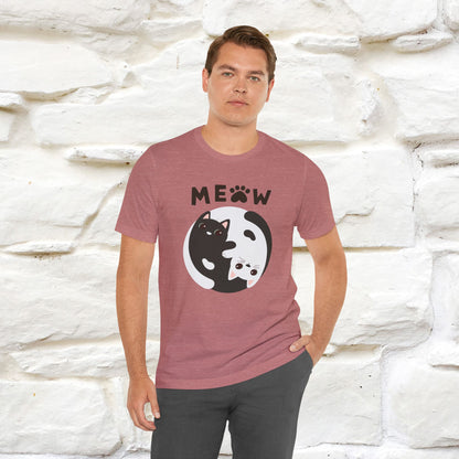 ''Ying Yang Meow''  Cat T-shirt for Men and Women  100% Cotton*