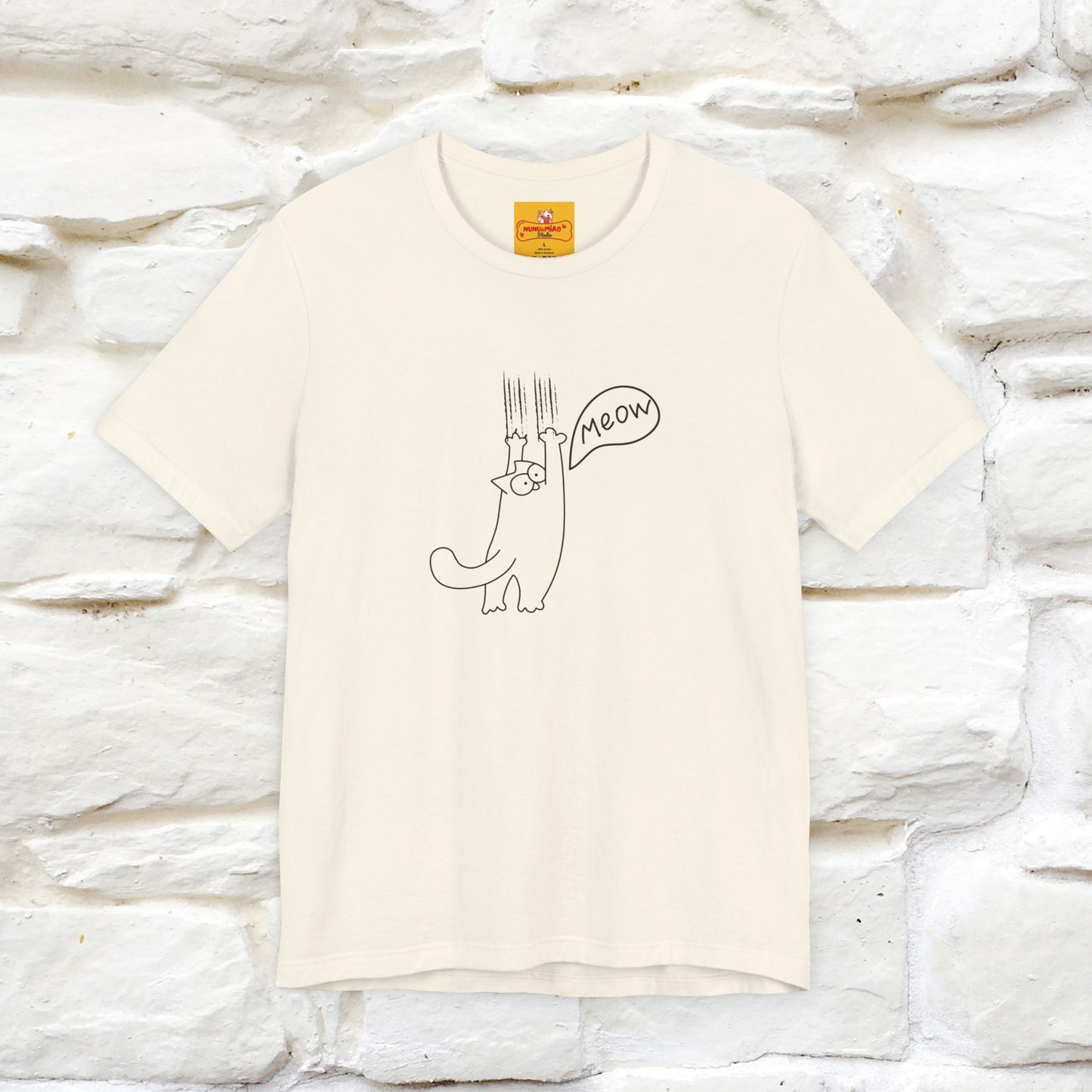 "Meow Meow Meow" Cat T-Shirt | Front & Back Design | Nunu&Miao Studio