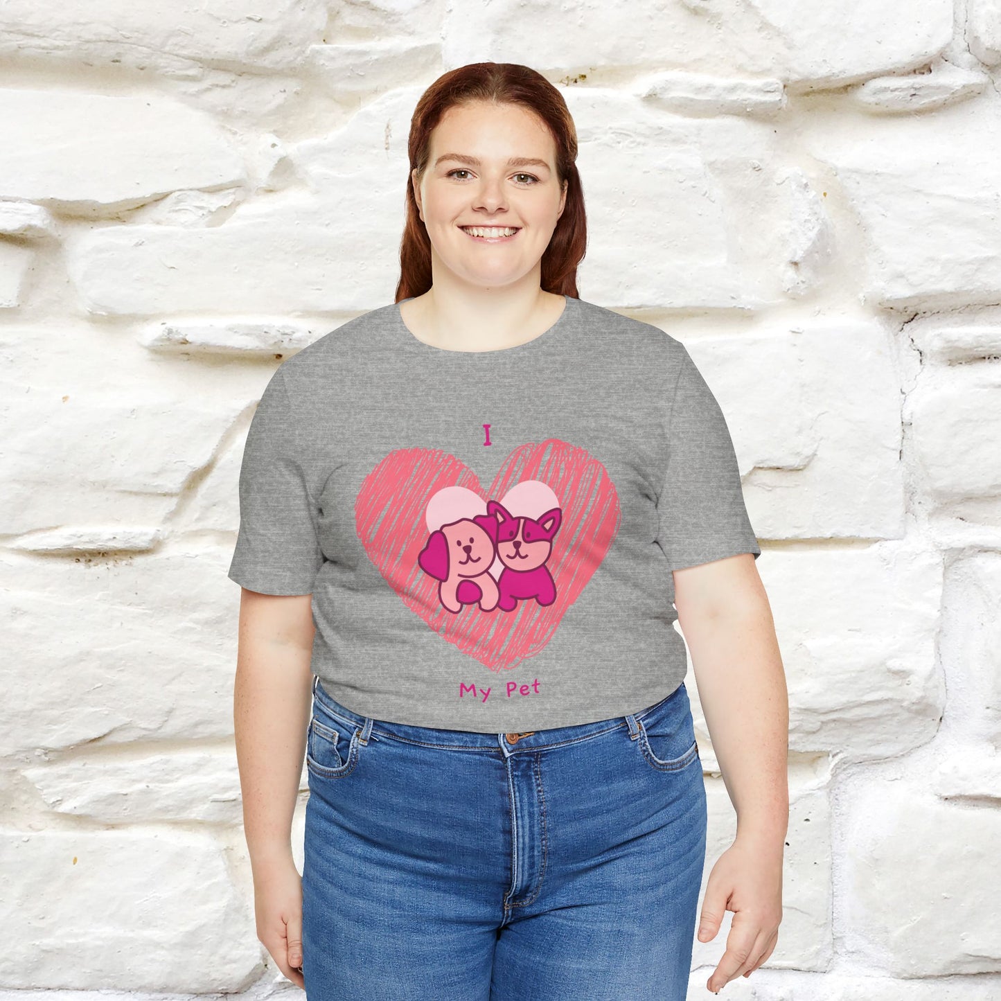 "I Love My Pet" Cat T-Shirt for Men & Women | 100% Cotton* | Celebrate Your Furry Friends