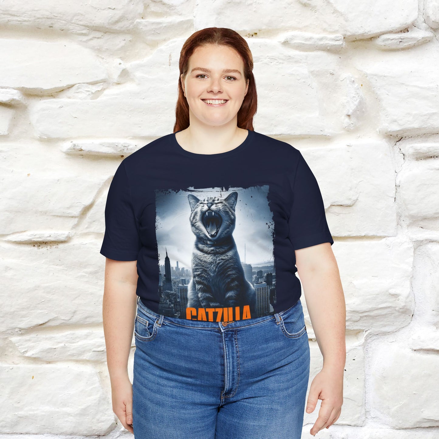 Catzilla T-Shirt | Fun Monster Cat Tee for Men & Women | 100% Cotton*