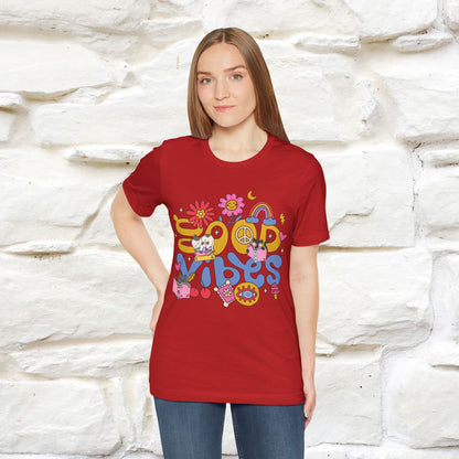 ''Good Vibes'  Cat T-shirt for Women 100% Cotton*