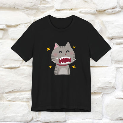 "Smile, Sparkle, Shine" Cat T-Shirt for Men & Women | Front & Back Design | 100% Cotton* 🐾