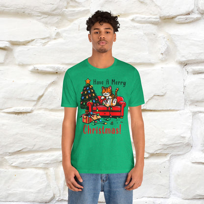 “Have A Merry Christmas! T-Shirt | Festive Cat Shirt for Men & Women | 100% Cotton”