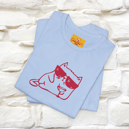 "I’m Happy, Which Often Looks Like Crazy" Cat T-Shirt| Front & Back Design | Nunu&Miao Studio