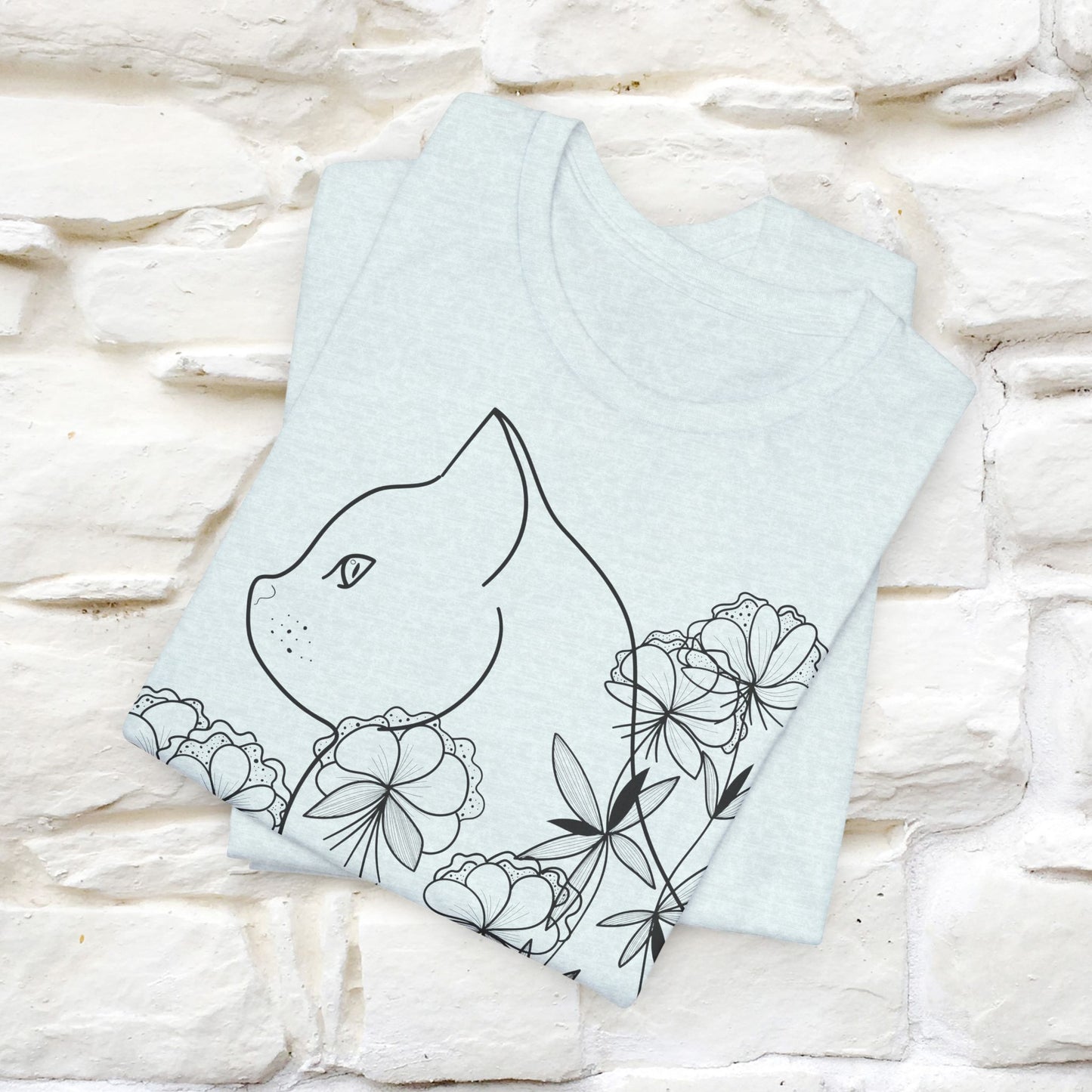 "Cat Flower !" Cat T-Shirt for Men & Women | 100% Cotton*