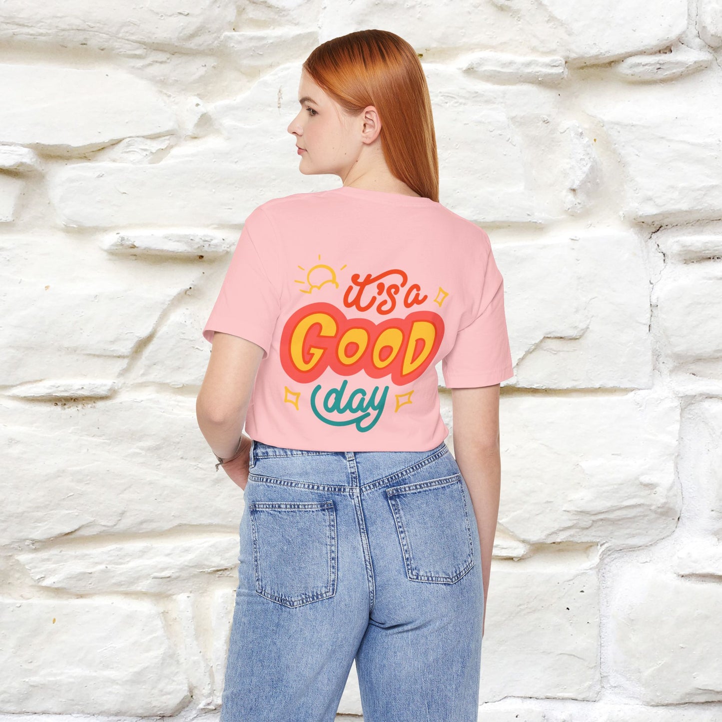 ""It's A Good Day" Cat T-Shirt| Front & Back Design | Nunu&Miao Studio
