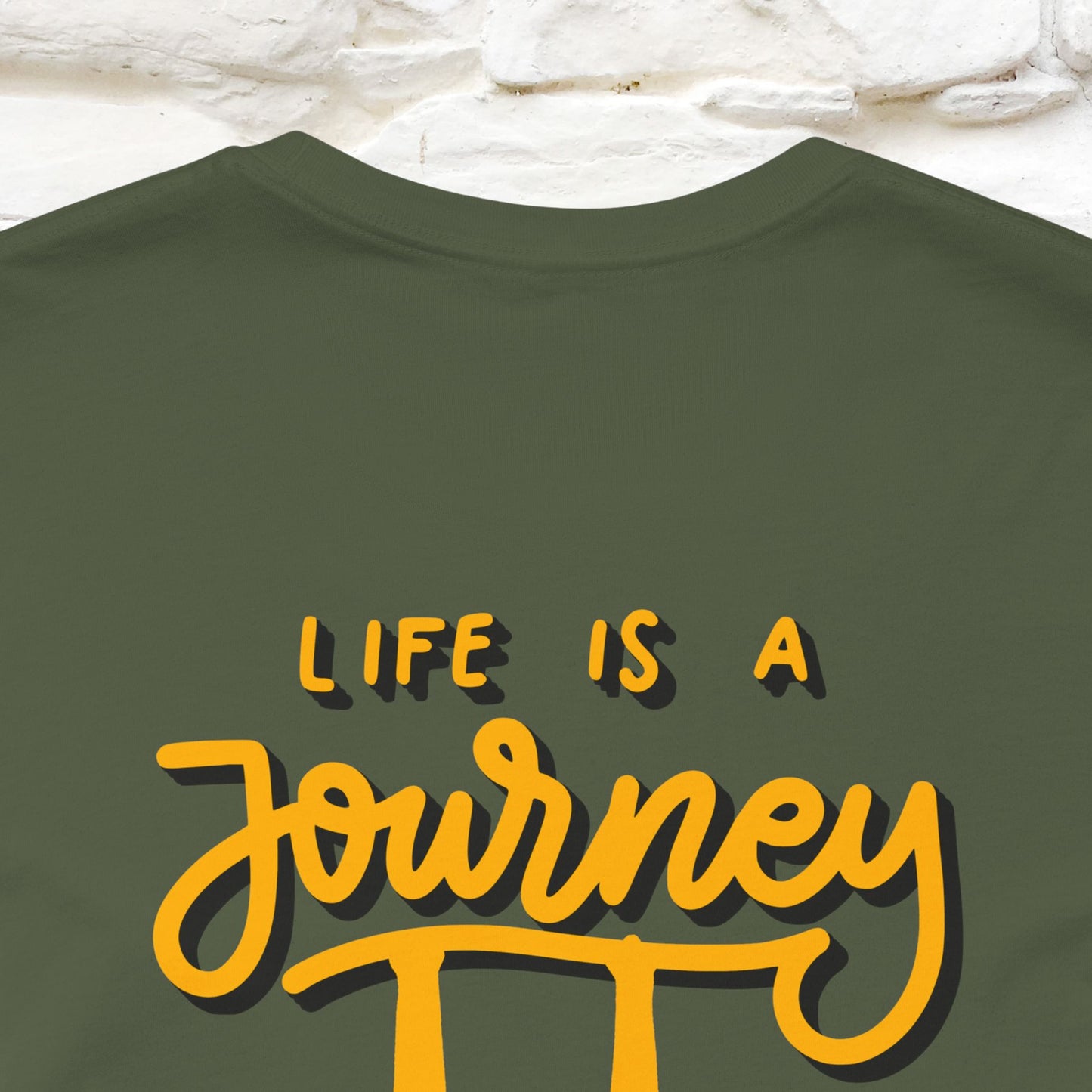 "Life Is A Journey'' Cat T-Shirt | Front & Back Design | Nunu&Miao Studio