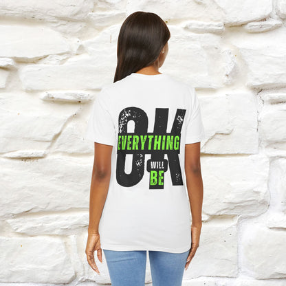 ''Everything Will Be Ok '' Cat T-Shirt Front and Back Design | Nunu&Miao Studio