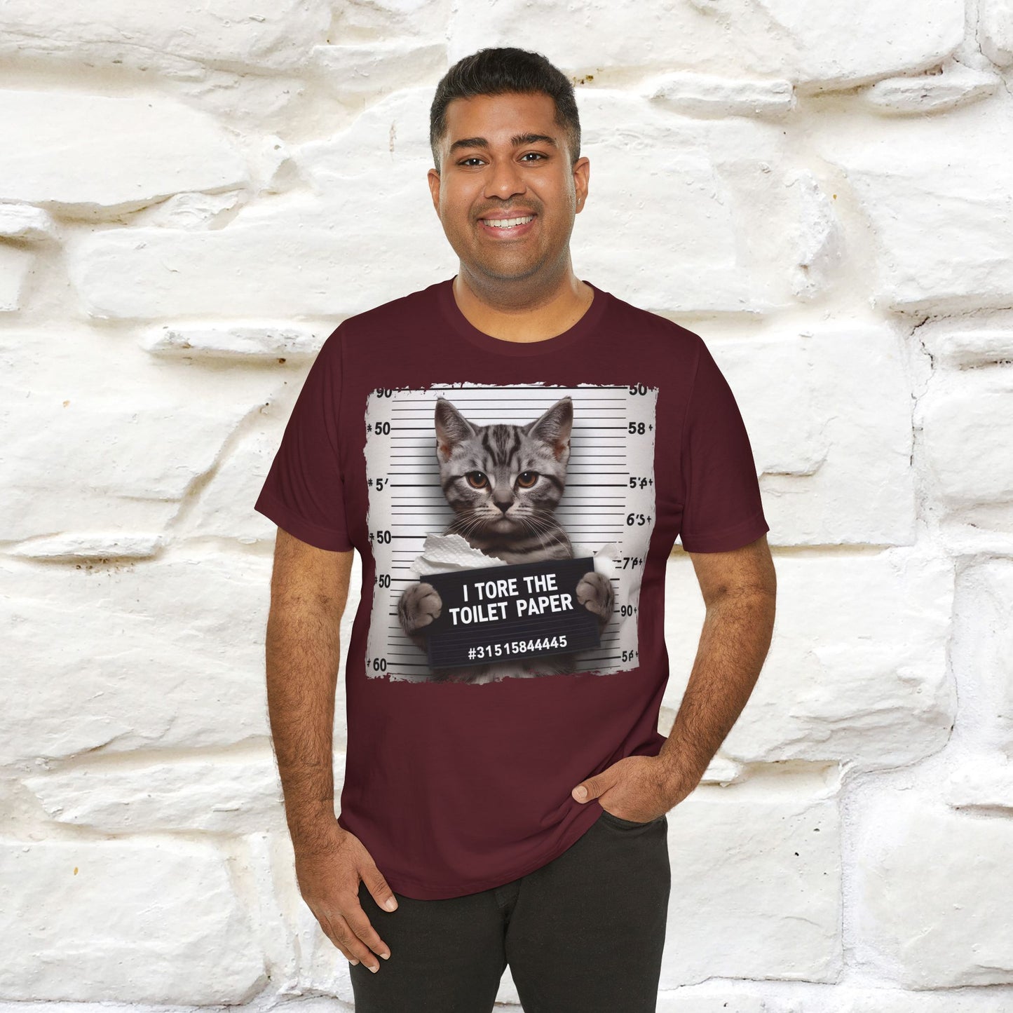 I Tore The Toilet Paper Cat T-Shirt for Men & Women | 100% Cotton*